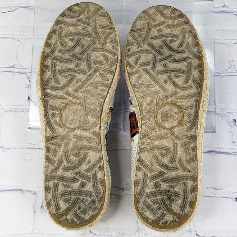 The Sak Sakroots White Peace Rhapsody Slip-On Espadrilles